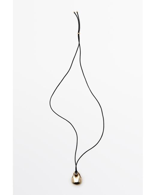 MASSIMO DUTTI Multicolor Oval Bag Pendant Necklace
