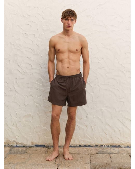 MASSIMO DUTTI Natural Plain Swimsuit for men
