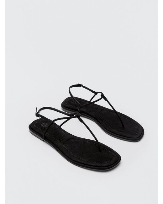 massimo dutti black sandals