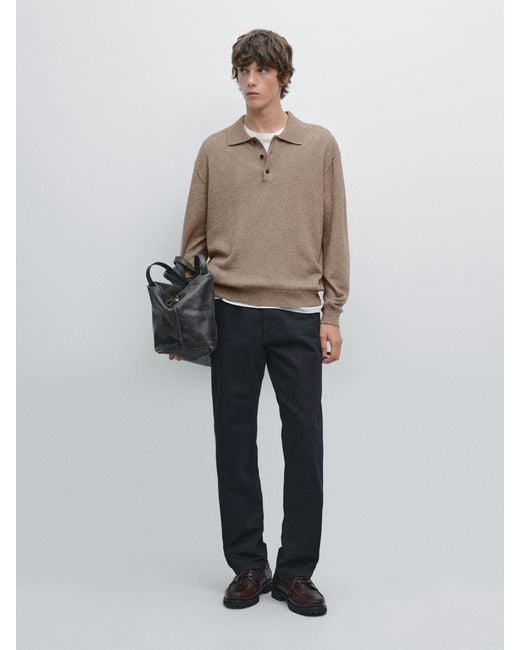 Jeans Relaxed Fit MASSIMO DUTTI de hombre de color Blue