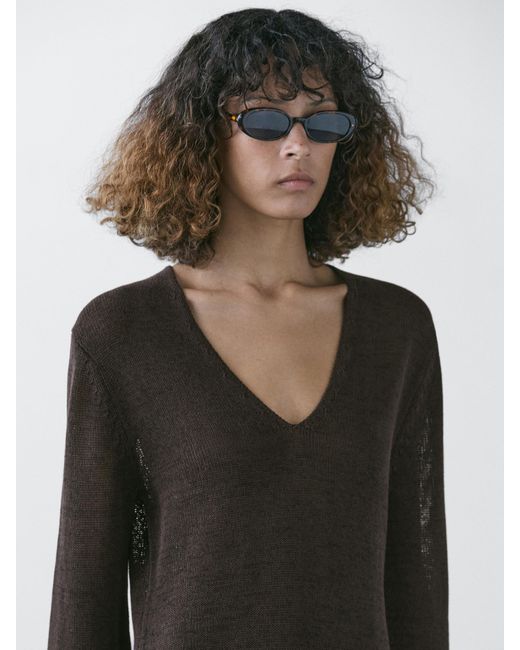 metallic knit cover up dress Sunlit Sands Gold Metallic Knitted Cut Out Cover Up main image 1