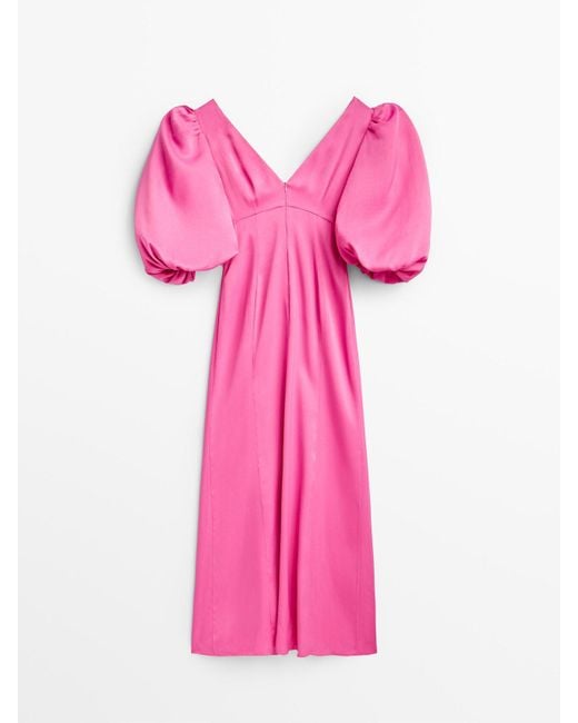 Massimo dutti pink dress cheap