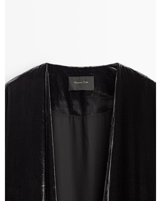 Massimo dutti velvet down on sale jacket