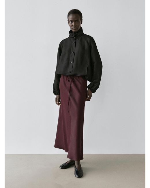 MASSIMO DUTTI Multicolor Midi Pareo Skirt
