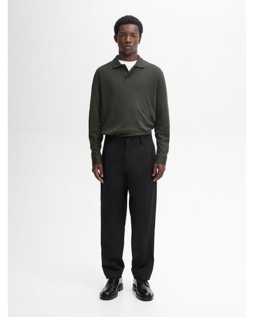 massimo dutti polo hombre manga larga