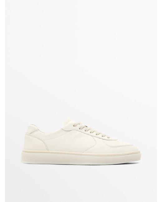 MASSIMO DUTTI Natural Nappa Trainers for men