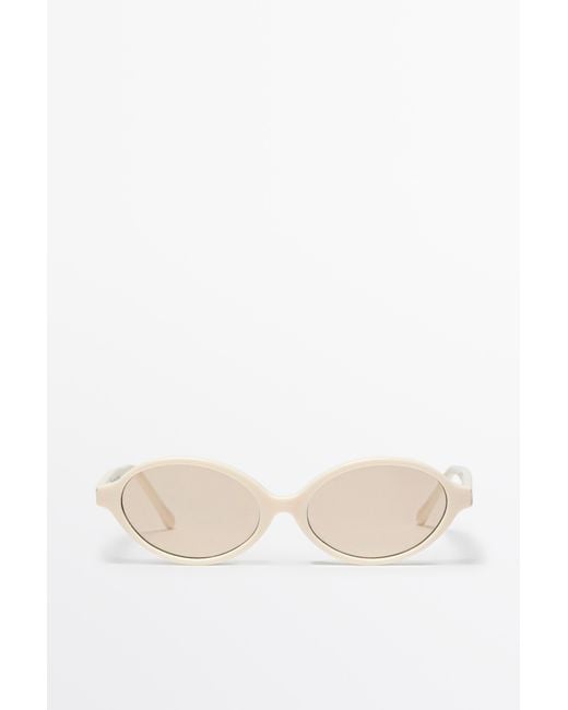 MASSIMO DUTTI Natural Small Sunglasses