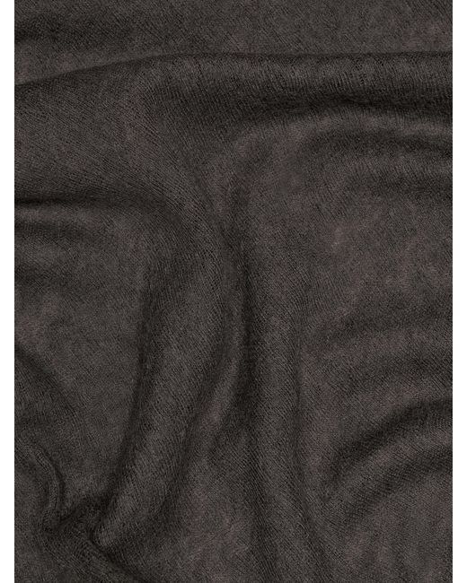 MASSIMO DUTTI Black 100% Cashmere Scarf With Melange Detail