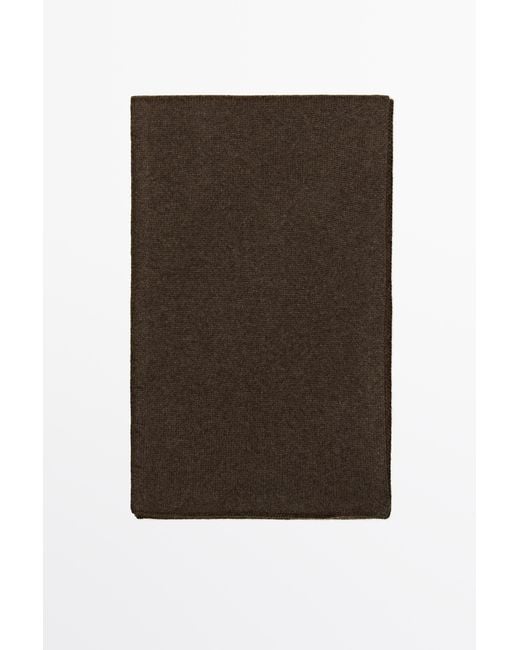 MASSIMO DUTTI Brown 100% Cashmere Scarf