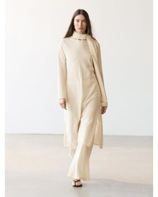 MASSIMO DUTTI Natural Total Look Tunic Dress