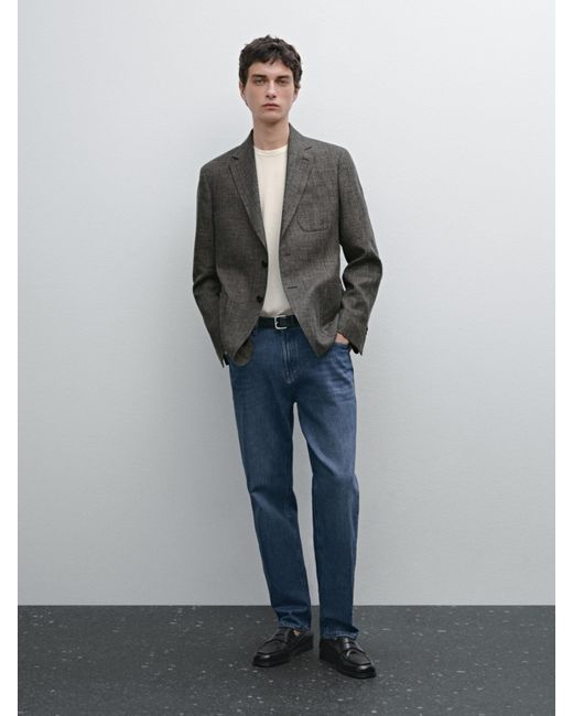 Blazer di MASSIMO DUTTI in Gray da Uomo