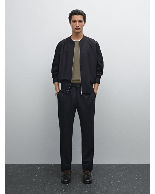 Giacca Bomber di MASSIMO DUTTI in Gray da Uomo
