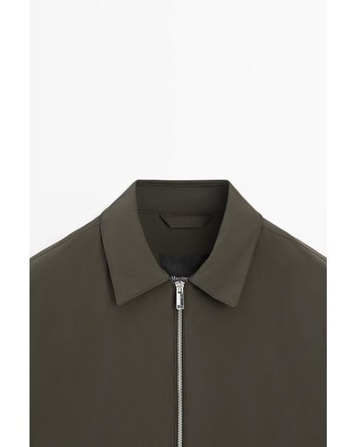 MASSIMO DUTTI Green Short Jacket With Pocket Detail for men