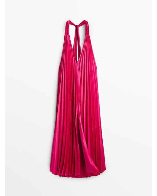 Massimo dutti top pink dress