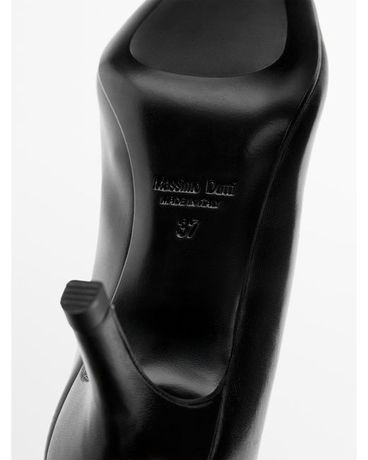 MASSIMO DUTTI Black Absatzschuh