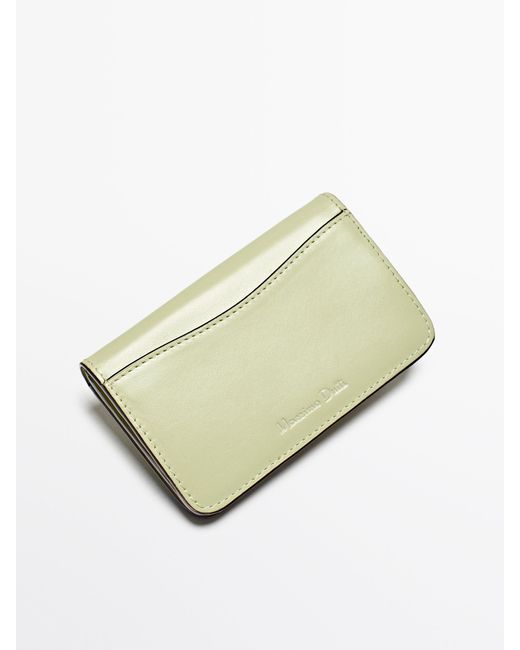 MASSIMO DUTTI Natural Nappa Leather Wallet