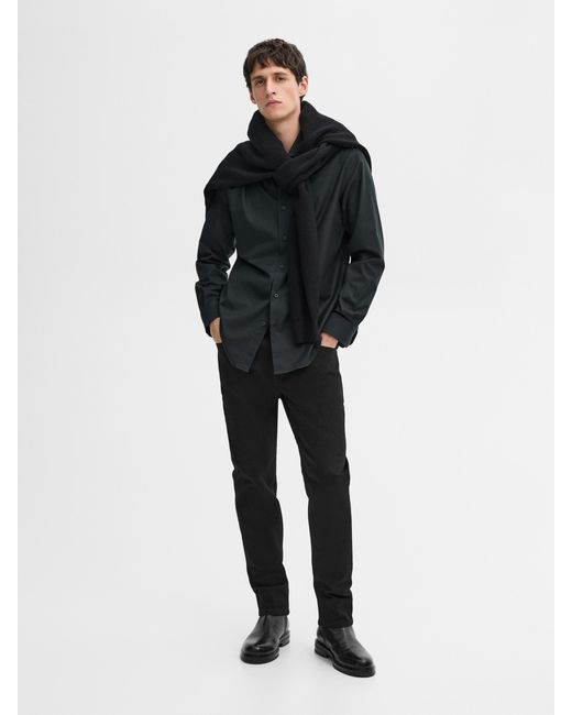 MASSIMO DUTTI Hemd Aus 100 Baumwoll-Serge in Black für Herren