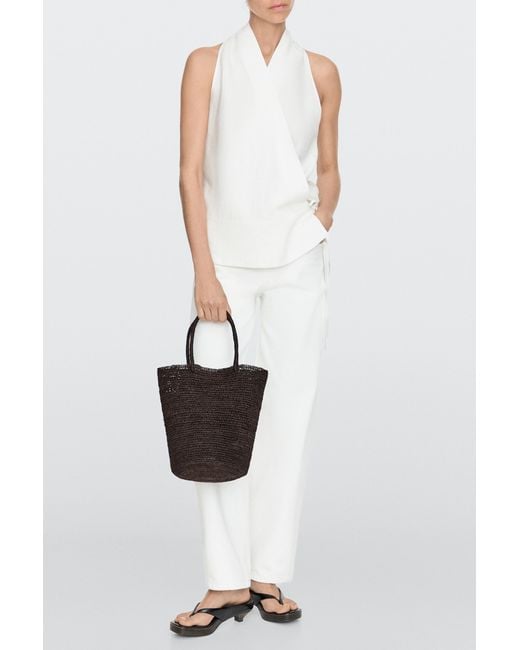 Borsa Mini A Secchiello di MASSIMO DUTTI in White