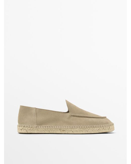 MASSIMO DUTTI Espadrilles Met Gestikte Boord in het White voor heren