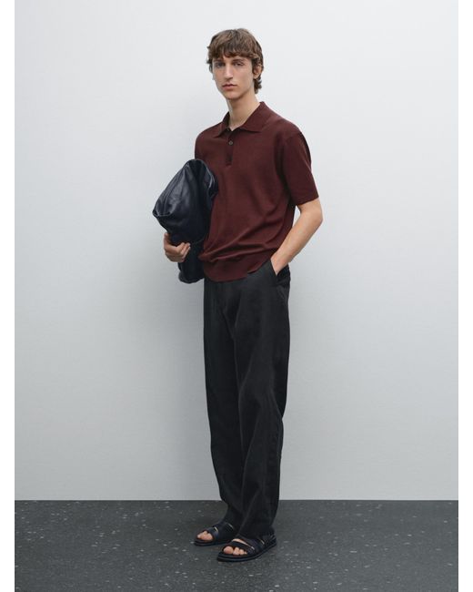 Polo En Maille Regular Fit 100 Coton MASSIMO DUTTI pour homme en coloris Multicolor