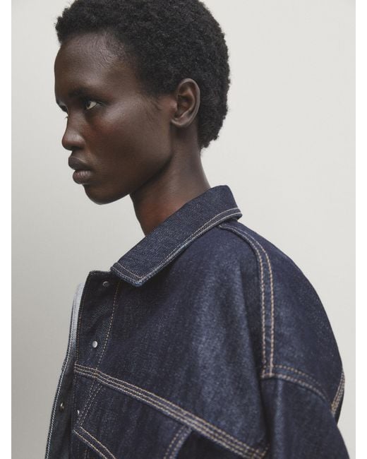 Massimo dutti store blue jacket