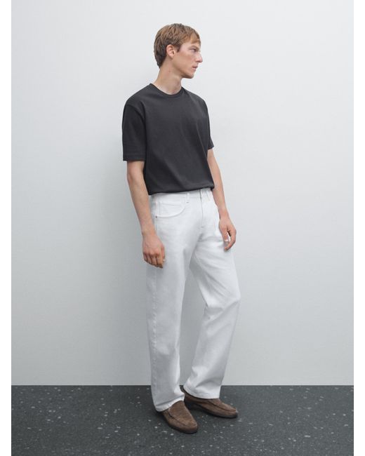 Maglietta di MASSIMO DUTTI in White da Uomo