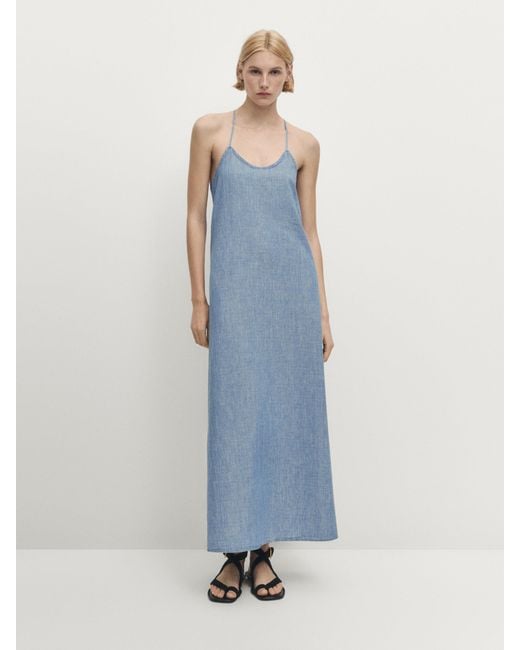 Massimo dutti denim dress hotsell