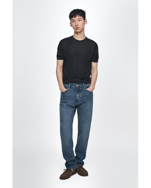 MASSIMO DUTTI Blue Slim Fit Jeans for men