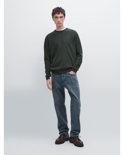 Pull Col Rond En Laine Mélangée MASSIMO DUTTI pour homme en coloris Multicolor
