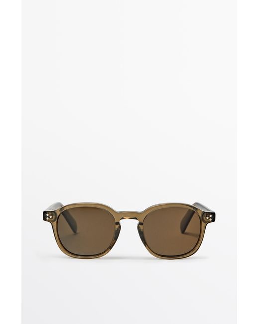MASSIMO DUTTI Multicolor Round Sunglasses for men