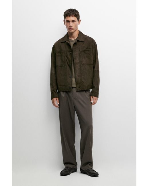 Giacca di MASSIMO DUTTI in Green da Uomo