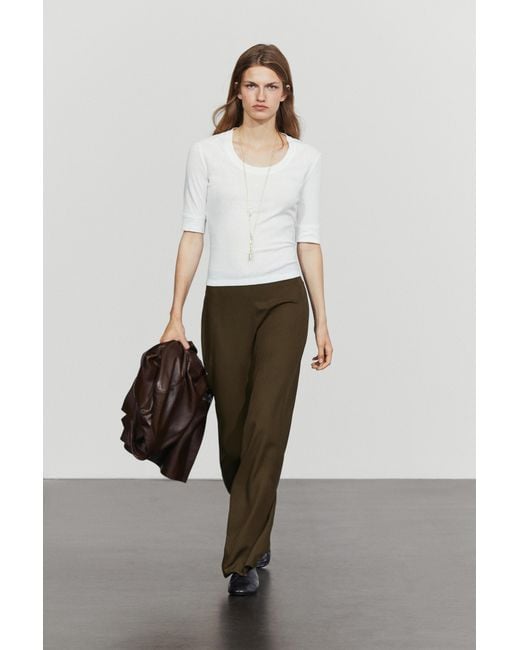 MASSIMO DUTTI Multicolor Flowing Baggy Pants