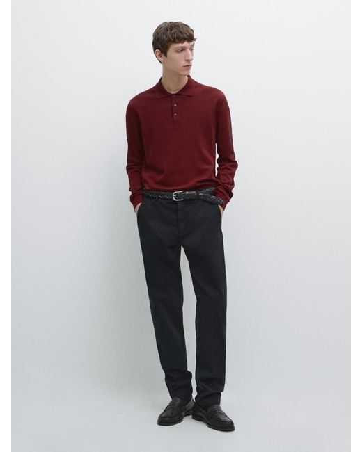 strapless open back dress MASSIMO DUTTI. Burgundy midi dress. T XS – Hibuy market main image 0