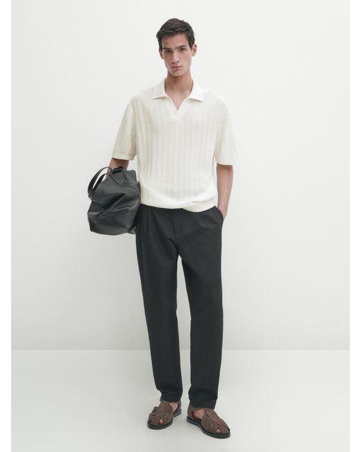 Massimo dutti hombre polos manga corta hotsell