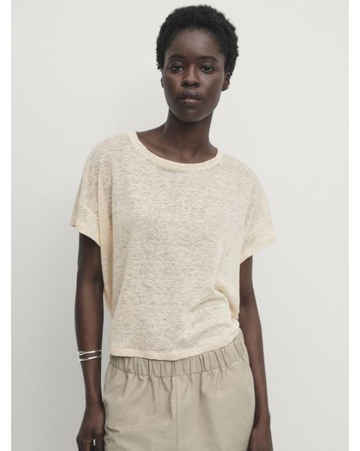 Massimo Dutti Camisetas Mujer Camisetas Basicas Camisas De Mujer