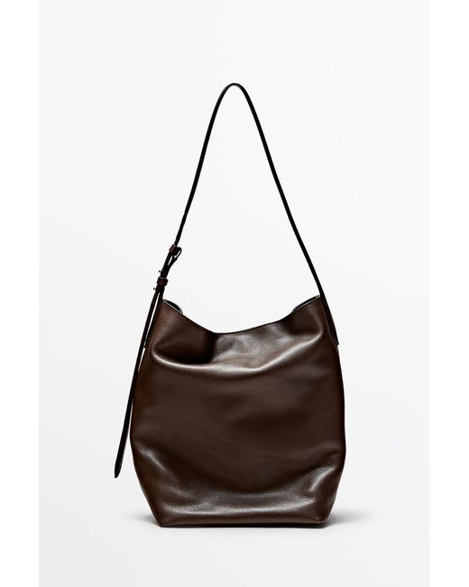 Borsa A Secchiello di MASSIMO DUTTI in Brown