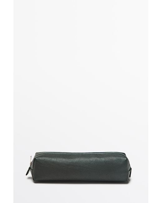 MASSIMO DUTTI Multicolor Nappa Leather Zip Pouch for men