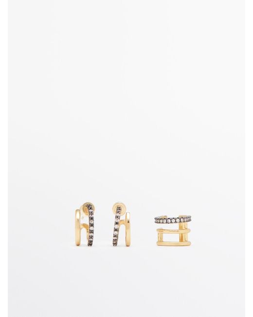 ★ Massimo Dutti★ star earrings 04605574808 EARRINGS - Massimo Dutti - US