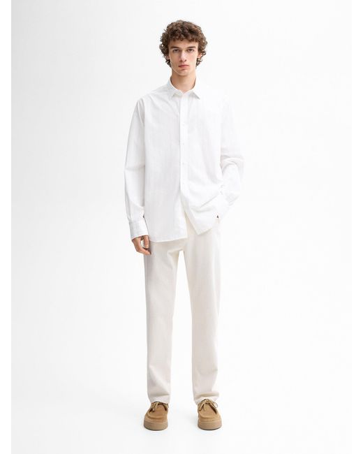 MASSIMO DUTTI Hose Tapered-Fit - Gebrochen Weiss - 29 in White für Herren