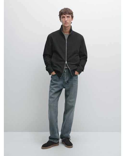 Giacca Manopesca Con Toppe Sui Gomiti di MASSIMO DUTTI in Multicolor da Uomo