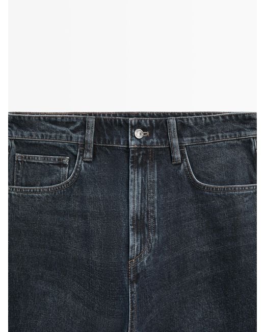 MASSIMO DUTTI Blue Jeans Relaxed Fit for men