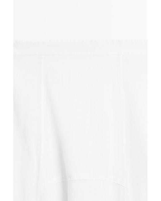 MASSIMO DUTTI White Panelled Flowing Midi Skirt