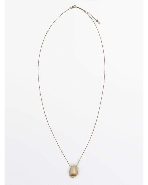MASSIMO DUTTI Schakelketting Met Ongelijke Bal in het White