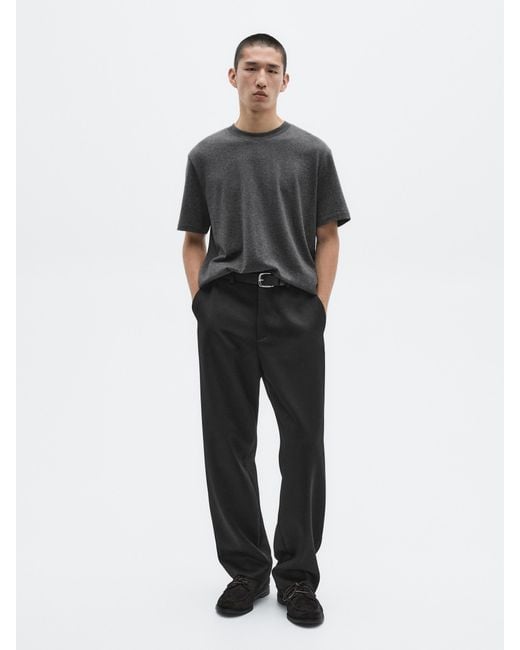 Camiseta Manga Corta Mezcla Algodón MASSIMO DUTTI de hombre de color Multicolor