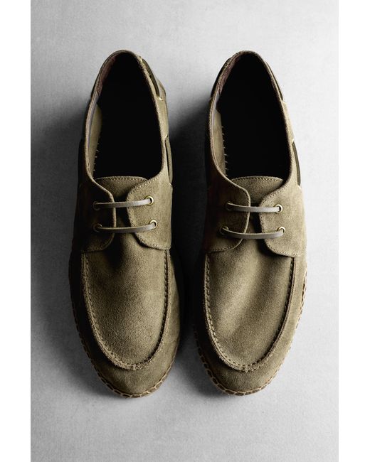 MASSIMO DUTTI Bootsschuh Mit Jutesohle in Black für Herren