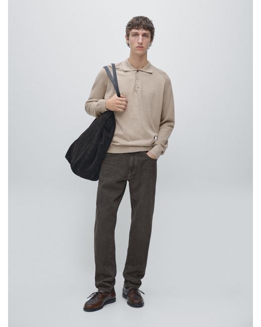 Maglia Stile Polo di MASSIMO DUTTI in White da Uomo