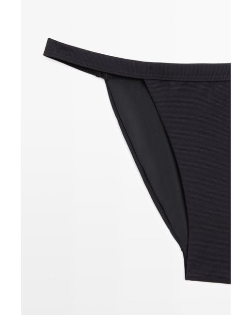 MASSIMO DUTTI Black Triangle Bikini Bottoms