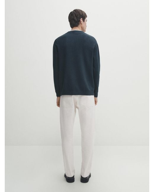 Massimo dutti jacquard sweater best sale