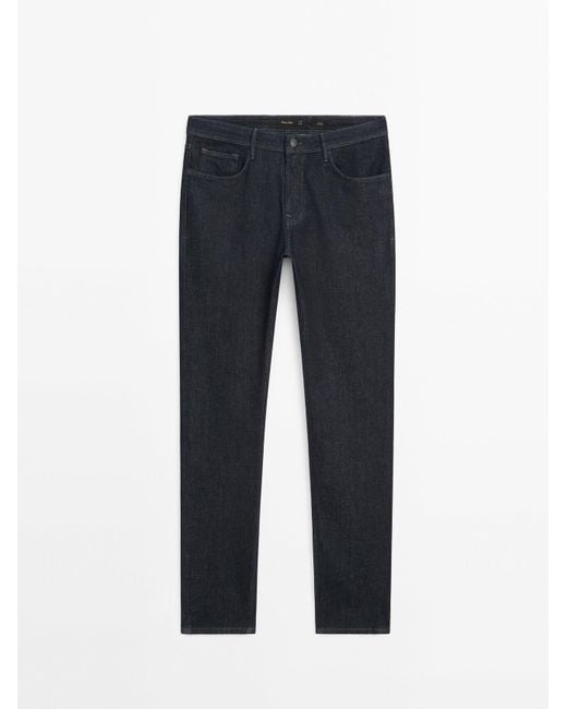 MASSIMO DUTTI Blue Slim Fit Jeans for men