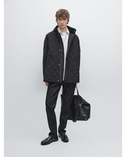 Chaqueta Acolchada Water Repellent MASSIMO DUTTI de hombre de color White